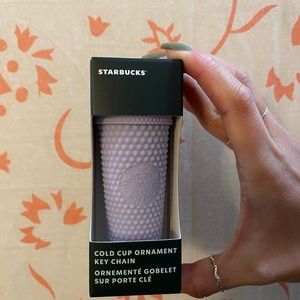 NIB! STARBUCKS lilac studded keychain/ornament